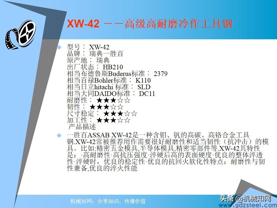 进口模具钢材性能参数一览表（非常全面），建议收藏备用