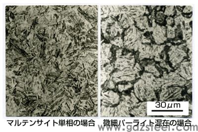 图3 S45C淬火组织示例